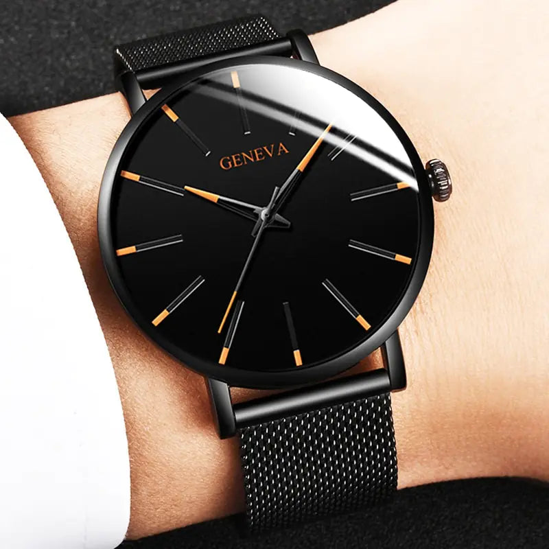 Minimalist Men's Fashion Ultra Thin Watch