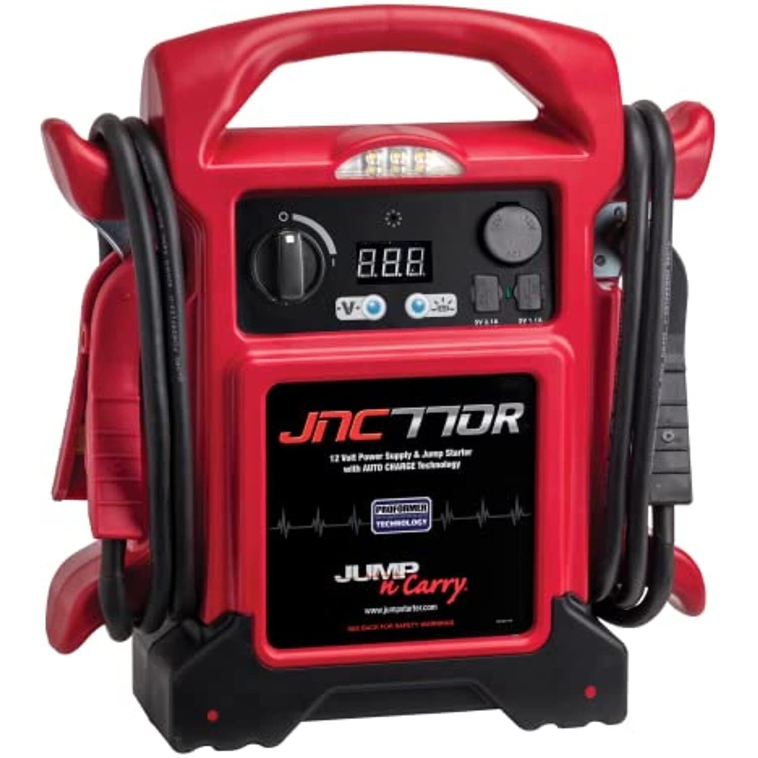 Clore Automotive Jump-N-Carry JNC770R 1700 Peak Amp Premium 12 Volt Jump Starter - American Smart