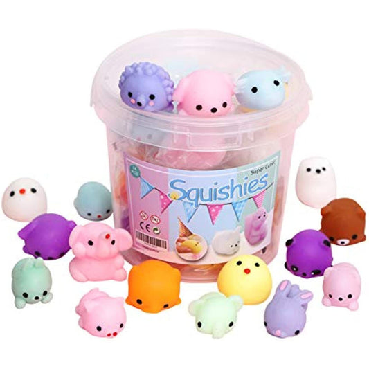 KINGYAO Squishies Squishy Toy 24pcs Party Favors for Kids Mochi Squishy Toy moji