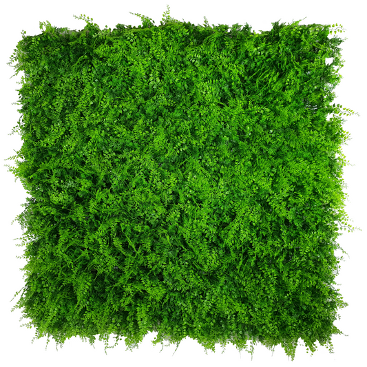 Lush Fern Artificial Green Wall 40" x 40" 11SQ FT UV Resistant - American Smart