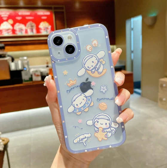 Cinnamoroll Sanrio With Quicksand Stand Phone Case