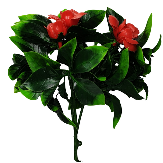 Red Bougainvillea Flower Stem 12" UV Resistant - American Smart