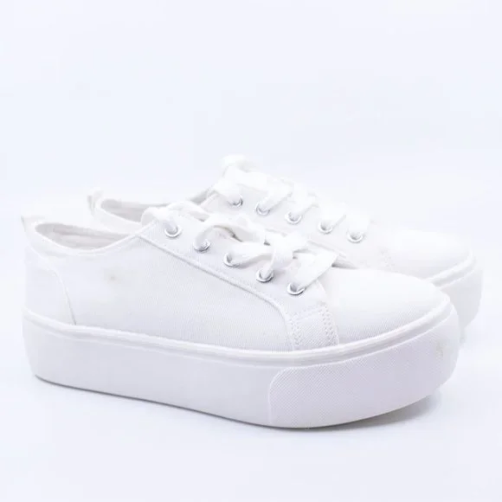 Canvas Platform Sneakers - American Smart