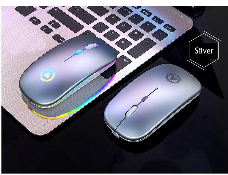 2.4GHz RGB Wireless USB Rechargeable Mouse - American Smart