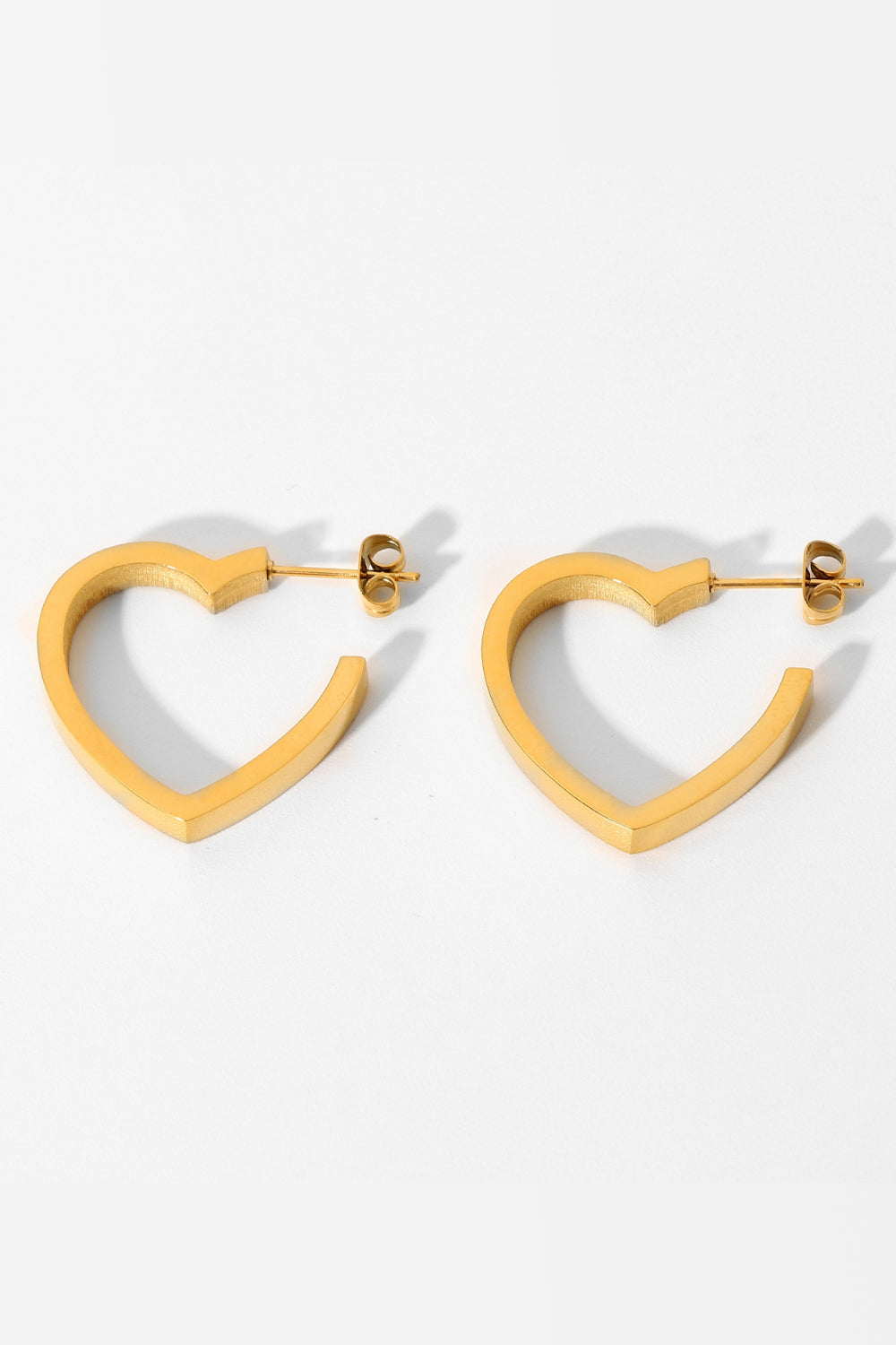 Heart Shape Hoop Earrings - American Smart