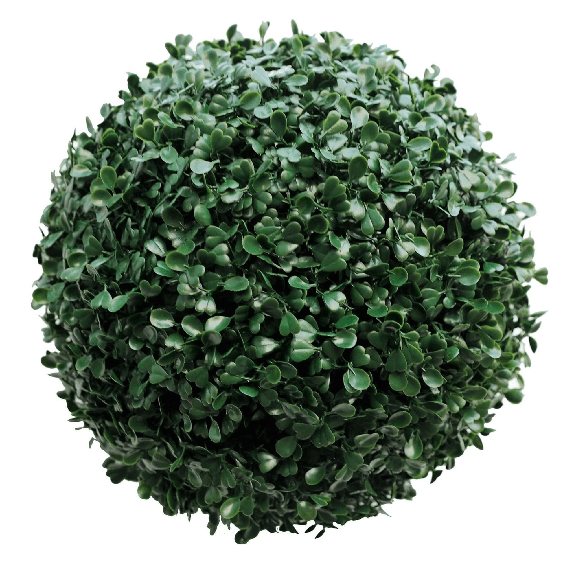 Dark Artificial Boxwood Topiary Ball 17" UV Resistant - American Smart