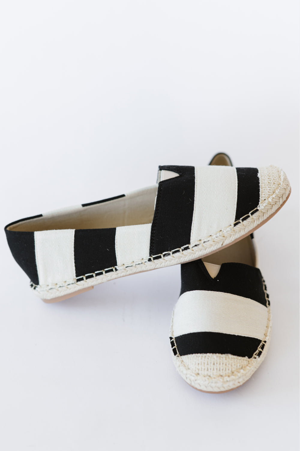 Casual Striped Espadrille Shoes - American Smart