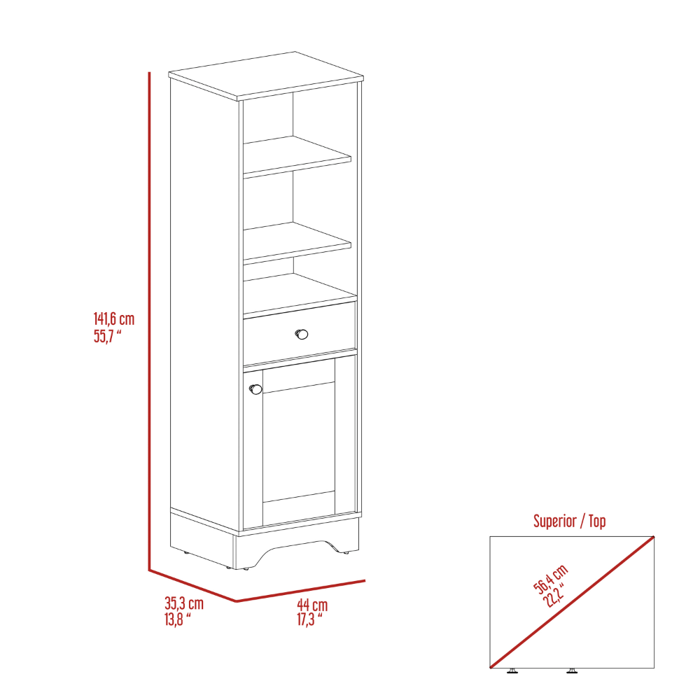 6 Drawer Double Dresser Tronx, Superior Top, Light Oak / White Finish-5