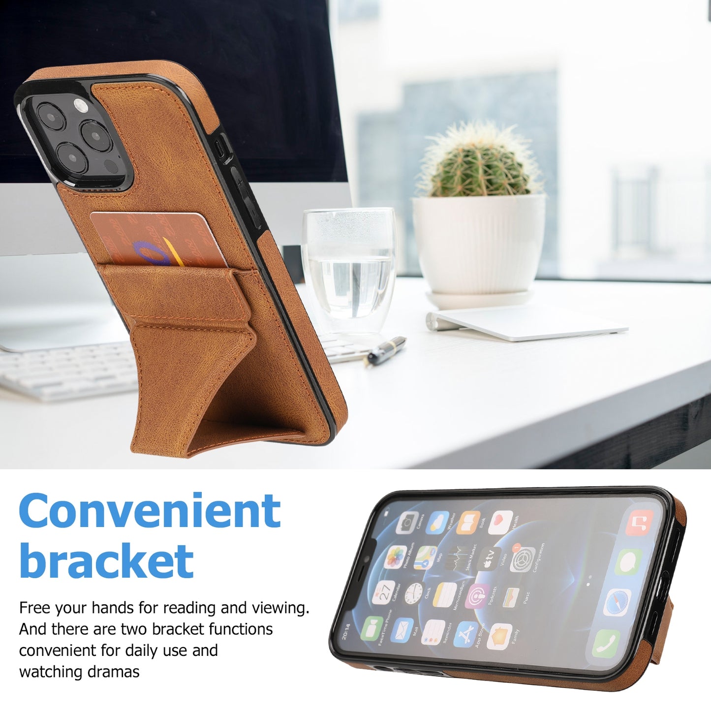 Mobile  Phone  Protective  Cover Solid Color Full Protector Anti-shock Anti-scratch Anti-slip Anti-fouling Phone Shell Compatible For Iphone 11 12 13 Series Brown_Iphone 12 por max