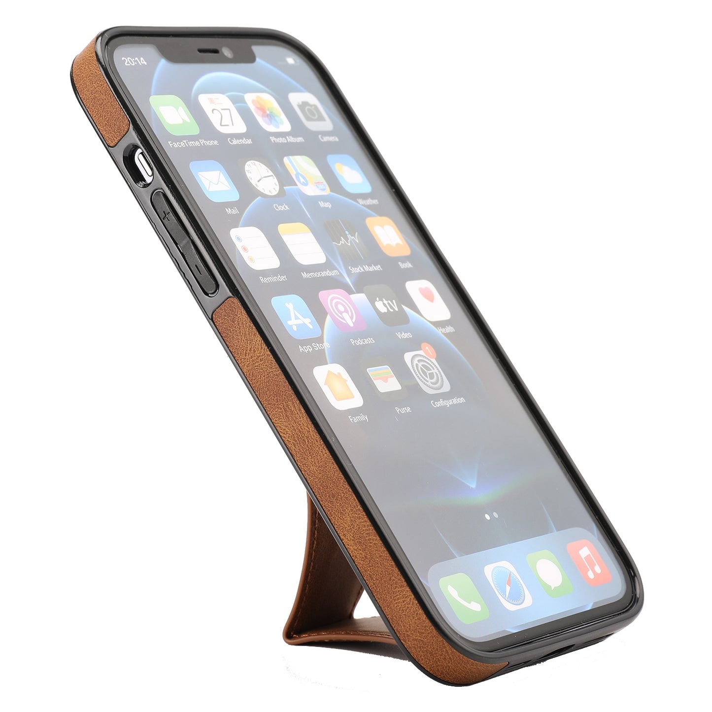 Mobile  Phone  Protective  Cover Solid Color Full Protector Anti-shock Anti-scratch Anti-slip Anti-fouling Phone Shell Compatible For Iphone 11 12 13 Series Brown_Iphone 12 por max