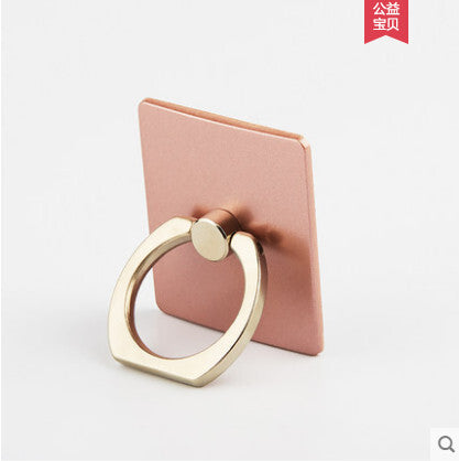 Portable Universal Metal Finger Ring Phone Holder - 360 Rotating Bracket for iPhone Samsung, Gold