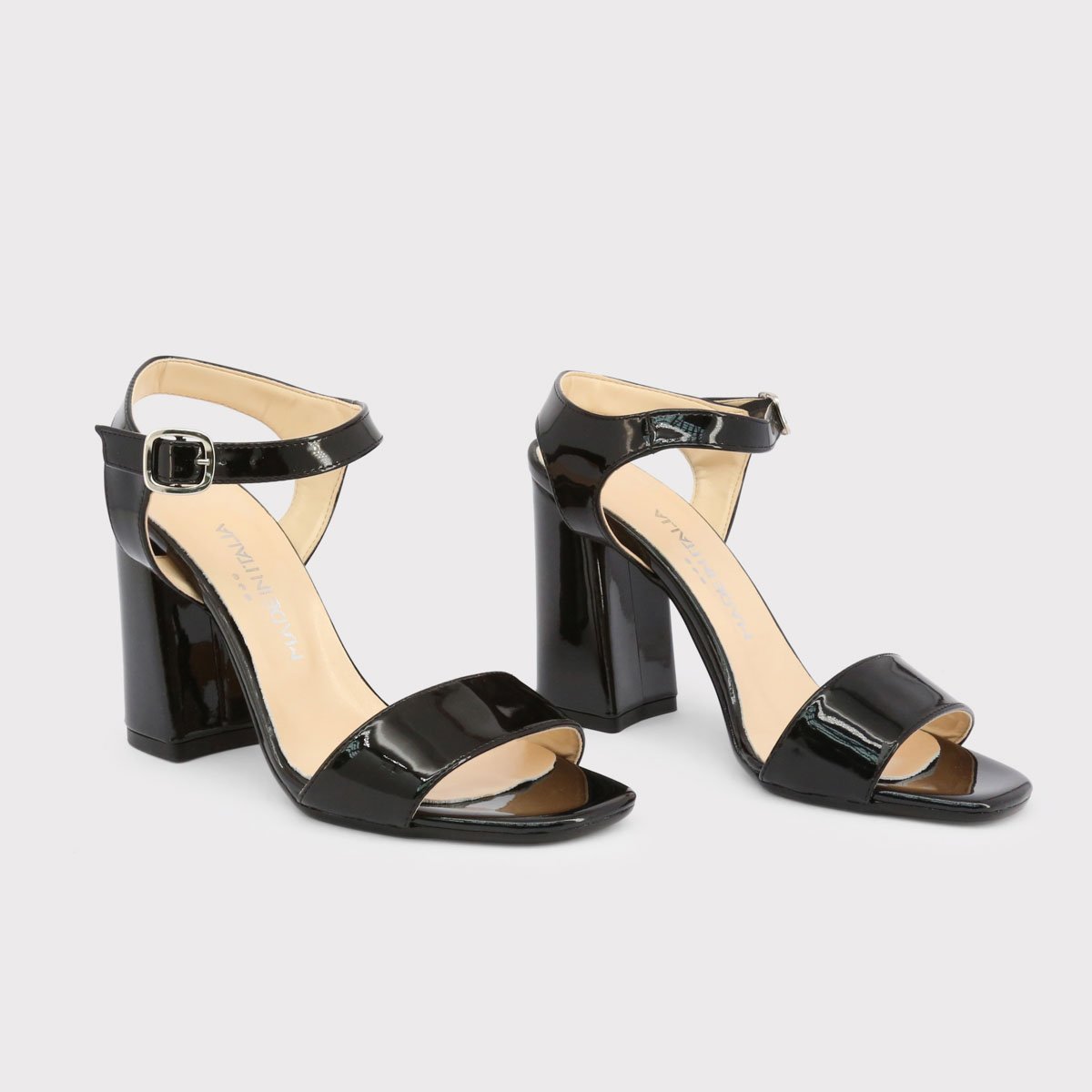 Patent Leather High Heel Sandals - American Smart